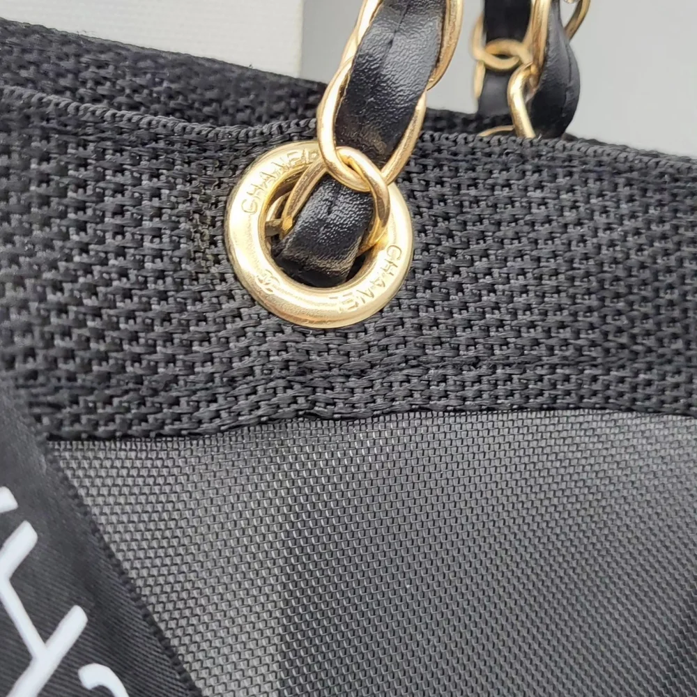 New, Chanel Beauty Mesh Tote & cosmetic pouch